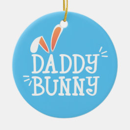 Enkel pappa Bunny Påsk Typografi | Ornament