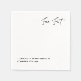 Enkel Pappersservett för Roligt i Bröllop