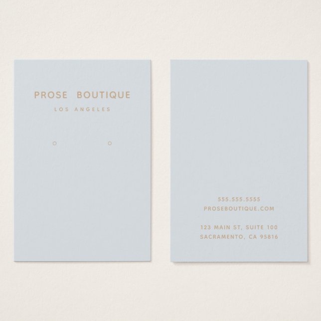 Enkel parisisk Visning Visitkort (Framsida & baksida)