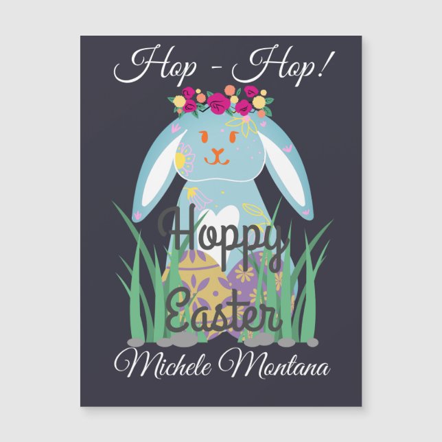 enkel påskhare Glad påsk familj (Framsida)