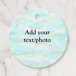 Enkel pastel glitter färgstark lägger till textfot gåvor etiketter