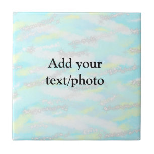 Enkel pastel glitter färgstark lägger till textfot kakelplatta