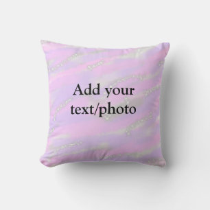 Enkel pastel glitter färgstark lägger till textfot kudde