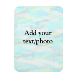 Enkel pastel glitter färgstark lägger till textfot magnet