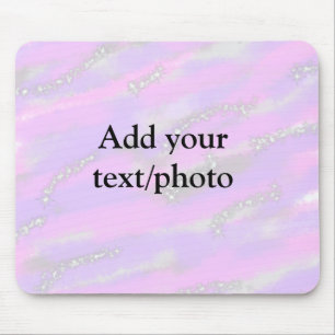 Enkel pastel glitter färgstark lägger till textfot musmatta