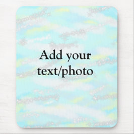 Enkel pastel glitter färgstark lägger till textfot musmatta