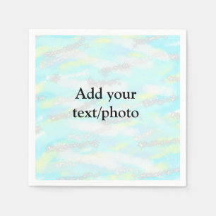 Enkel pastel glitter färgstark lägger till textfot pappersservett