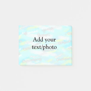 Enkel pastel glitter färgstark lägger till textfot post-it block