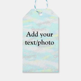 Enkel pastel glitter färgstark lägger till textfot presentetikett