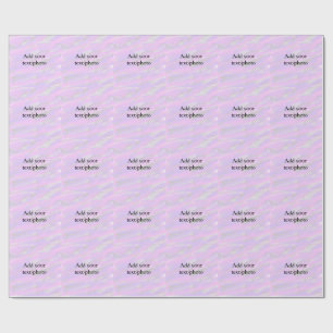 Enkel pastel glitter färgstark lägger till textfot presentpapper