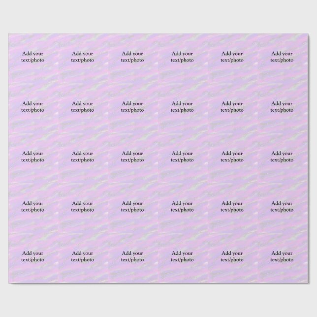 Enkel pastel glitter färgstark lägger till textfot presentpapper (Platt)