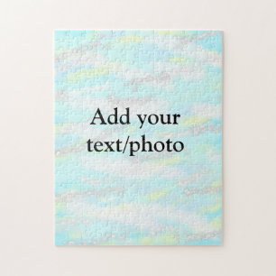 Enkel pastel glitter färgstark lägger till textfot pussel