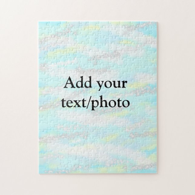 Enkel pastel glitter färgstark lägger till textfot pussel (Vertikal)