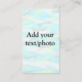 Enkel pastel glitter färgstark lägger till textfot visitkort