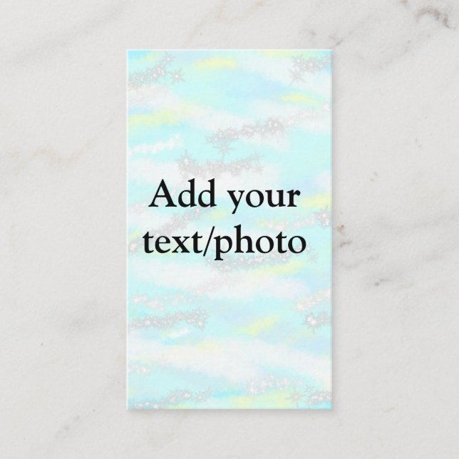 Enkel pastel glitter färgstark lägger till textfot visitkort (Framsida)