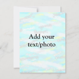 Enkel pastel glitter färgstark lägger till textfot vykort