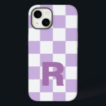 Enkel Pastel Lila Lilac Checkered Monogram<br><div class="desc">Lägg till din ursprungliga version,  eller ta bort den om du bara vill ha ett checkat mönster. Enkel Pastel Lila Lilac Checkered Design. Lilac checkar,  Llac Checkerboard mönster. Retrokontroll,  papper radbrytning av födelsedagsfest.</div>