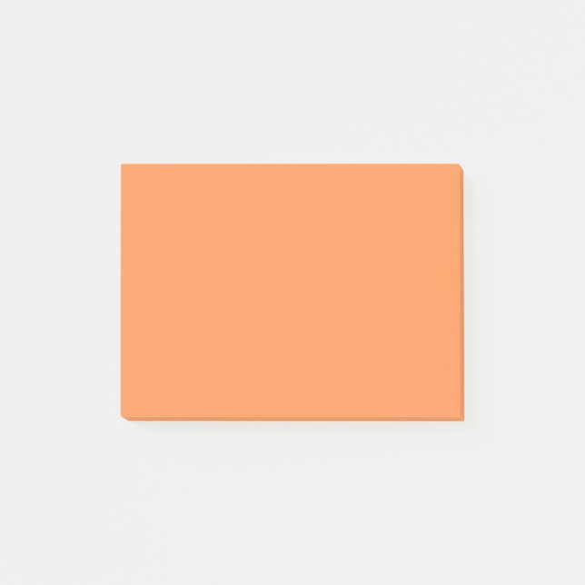 Enkel Pastel-Orange Post-it Block (Framsida)