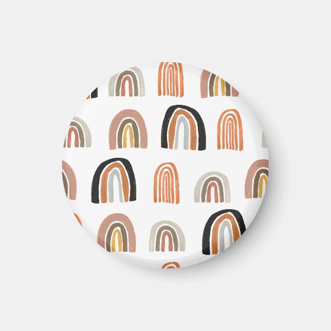 Enkel Pastel Rainbow Kids Stil Magnet (Framsidan)