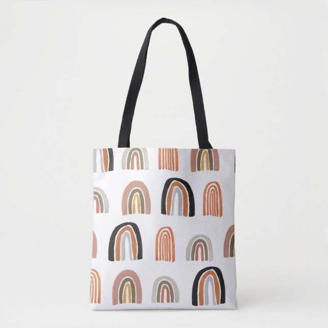 Enkel Pastel Rainbow Kids Stil Tygkasse (Framsida)