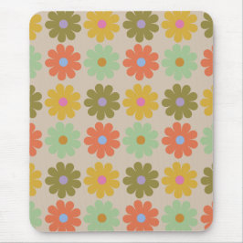 Enkel Pastell Vintage Blommönster Musmatta