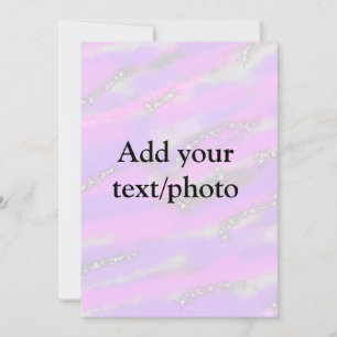 Enkel pastellglitter färgglad lägg till din text f inbjudningar