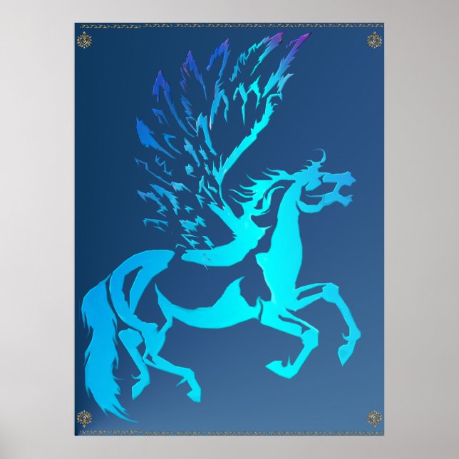 Enkel Pegasus Poster (Framsidan)