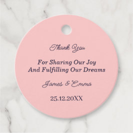 Enkel persika Personlig Bröllop Gåvor Etiketter