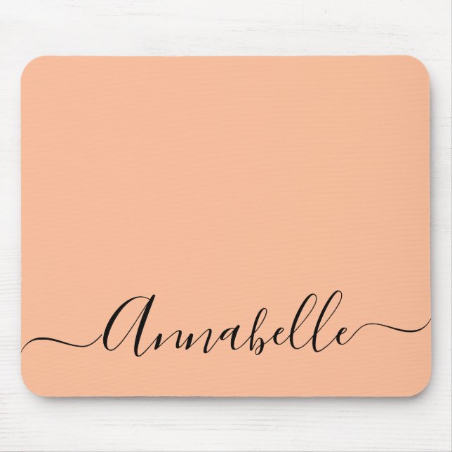 Enkel persika Personlig Namn Musmatta (Framsidan)