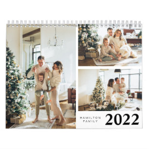 Enkel Personlig 2022-familjfoto Kalender