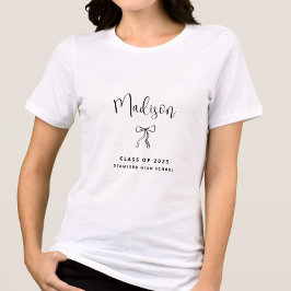 Enkel Personlig 2025 Studenten T Shirt