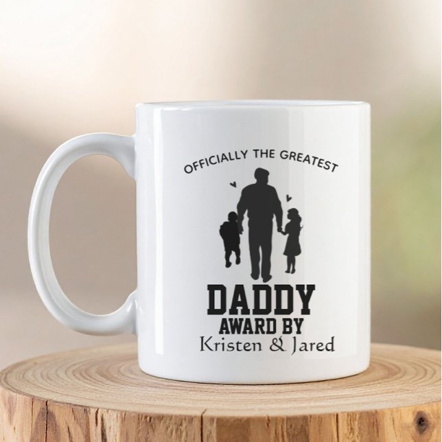 Enkel personlig bästa pappa fars dag  kaffemugg (Skapare uppladdad)