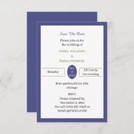 Enkel Personlig för Lila Spara Datumet