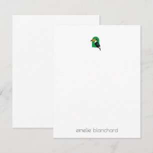 Enkel Personlig för Tropical Toucan Anteckningskort