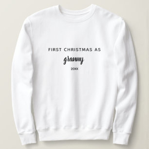 Enkel Personlig första jul som mormor T Shirt
