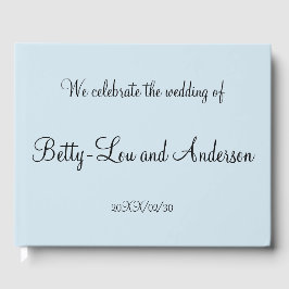 Enkel Personlig Giftermål Guestbook Gästböcker