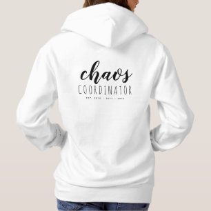 Enkel Personlig Hoodie för Mamma Svart T Shirt