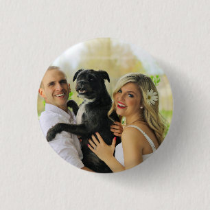 Enkel Personlig Hund Pet Photo Keepsak Knapp