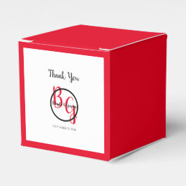 Enkel Personlig Initialer Bröllop Presentaskar