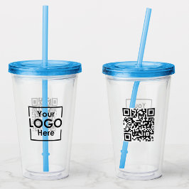 Enkel Personlig - Logotyp QR-kod Take Away Mugg