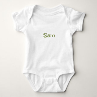 Enkel personlig mossa grön namn t shirt
