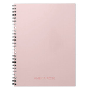 Enkel Personlig Quartz-Rosa på Rosa Anteckningsbok