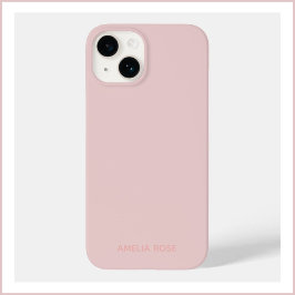 Enkel personlig Quartz Rosa på Rosa iPhone 14