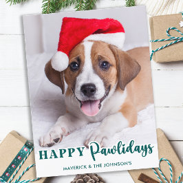 Enkel Pet Hund Personlig Photo Lycklig Pawlidays Helg Vykort