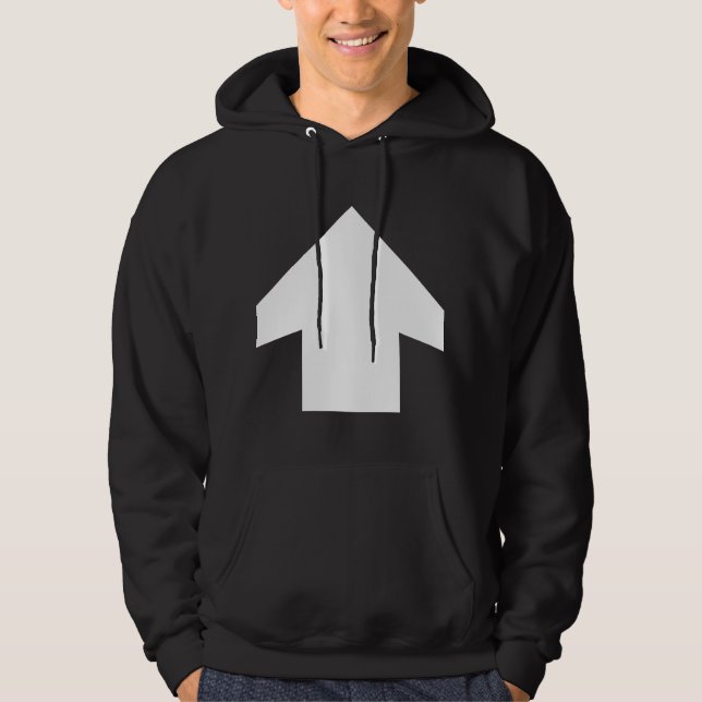 Enkel pil 01 hoodie (Framsida)