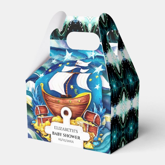 Enkel Pirat-babystötare i Anpassningsbar Presentaskar (Framsidan Sidan)