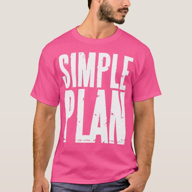 Enkel plan Logoklassisk T Shirt (Framsida)