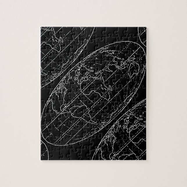 enkel planisphere/kartor pussel (Vertikal)