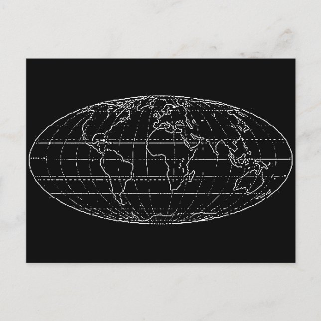 enkel planisphere/kartor vykort (Framsida)