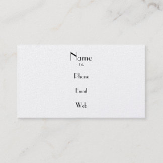 Enkel platinavisitkort visitkort